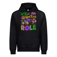 Black let the good times roll with mardi gras monster tr Urban Hoodie - LillyAllenDesigns