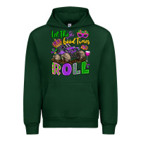 Forest Green let the good times roll with mardi gras monster tr Urban Hoodie - LillyAllenDesigns