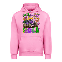 Fuchsia Pink let the good times roll with mardi gras monster tr Urban Hoodie - LillyAllenDesigns