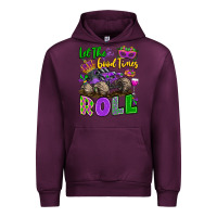 Mauve Wine let the good times roll with mardi gras monster tr Urban Hoodie - LillyAllenDesigns