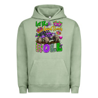 Pigment Oil Green let the good times roll with mardi gras monster tr Urban Hoodie - LillyAllenDesigns