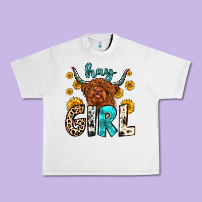 Hay Girl Urban Heavy Tee Designed By Zillion Design Studio