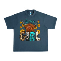 Midnight Navy hay girl Urban Heavy Tee - Zillion Design Studio