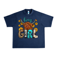 Navy hay girl Urban Heavy Tee - Zillion Design Studio