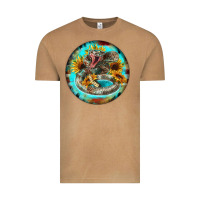Vintage Camel rattlesnake and sunflower Vintage Tee - BarkalooDesign
