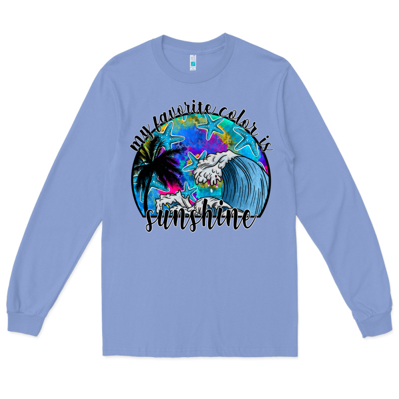 My Favorite Color Is Sunshine Long Sleeve Tee by SublimationCraftShop | Teevron