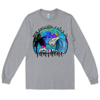Heather Grey my favorite color is sunshine Long Sleeve Tee - SublimationCraftShop