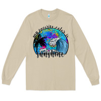 Mushroom my favorite color is sunshine Long Sleeve Tee - SublimationCraftShop