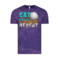 Cloud Purple eat sleep volleyball repeat Vintage Tee - texasbilliewilder