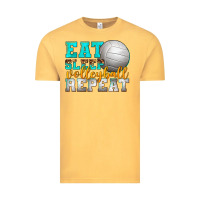 Vintage Mustard eat sleep volleyball repeat Vintage Tee - texasbilliewilder