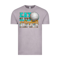 Vintage Zinc eat sleep volleyball repeat Vintage Tee - texasbilliewilder