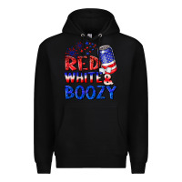 Black red white boozy Premium Hoodie - NancyCooperArtShop