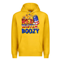 Lemon red white boozy Premium Hoodie - NancyCooperArtShop