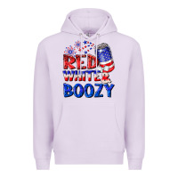 Lilac red white boozy Premium Hoodie - NancyCooperArtShop