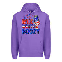 Purple red white boozy Premium Hoodie - NancyCooperArtShop