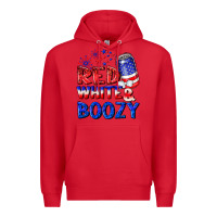 Red red white boozy Premium Hoodie - NancyCooperArtShop