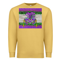 Antique Gold mardi gras  mask Premium Sweatshirt - BarkalooDesign
