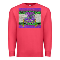 Cardinal mardi gras  mask Premium Sweatshirt - BarkalooDesign
