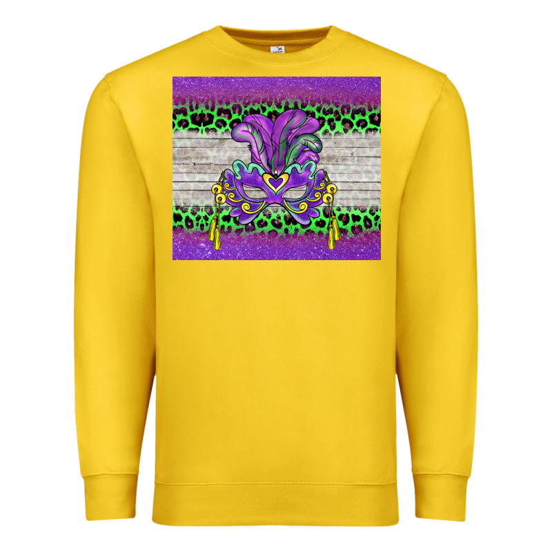 Mardi Gras  Mask Premium Sweatshirt by BarkalooDesign | Teevron