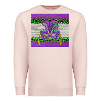 Pale Pink mardi gras  mask Premium Sweatshirt - BarkalooDesign
