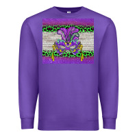 Purple mardi gras  mask Premium Sweatshirt - BarkalooDesign