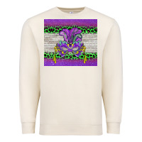 Sandshell mardi gras  mask Premium Sweatshirt - BarkalooDesign