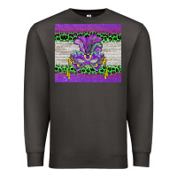Smoke mardi gras  mask Premium Sweatshirt - BarkalooDesign