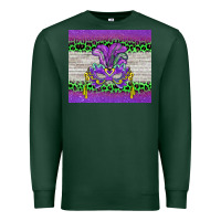 Sports Green mardi gras  mask Premium Sweatshirt - BarkalooDesign