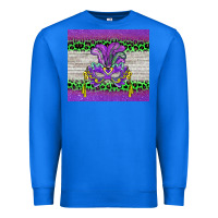 True Royal mardi gras  mask Premium Sweatshirt - BarkalooDesign