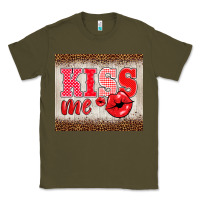 Army Green valentine's day kiss me Classic Tee - BarkalooDesign