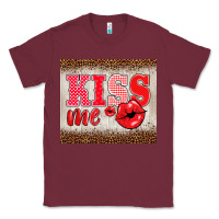 Burgundy valentine's day kiss me Classic Tee - BarkalooDesign