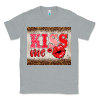 Heather Grey valentine's day kiss me Classic Tee - BarkalooDesign