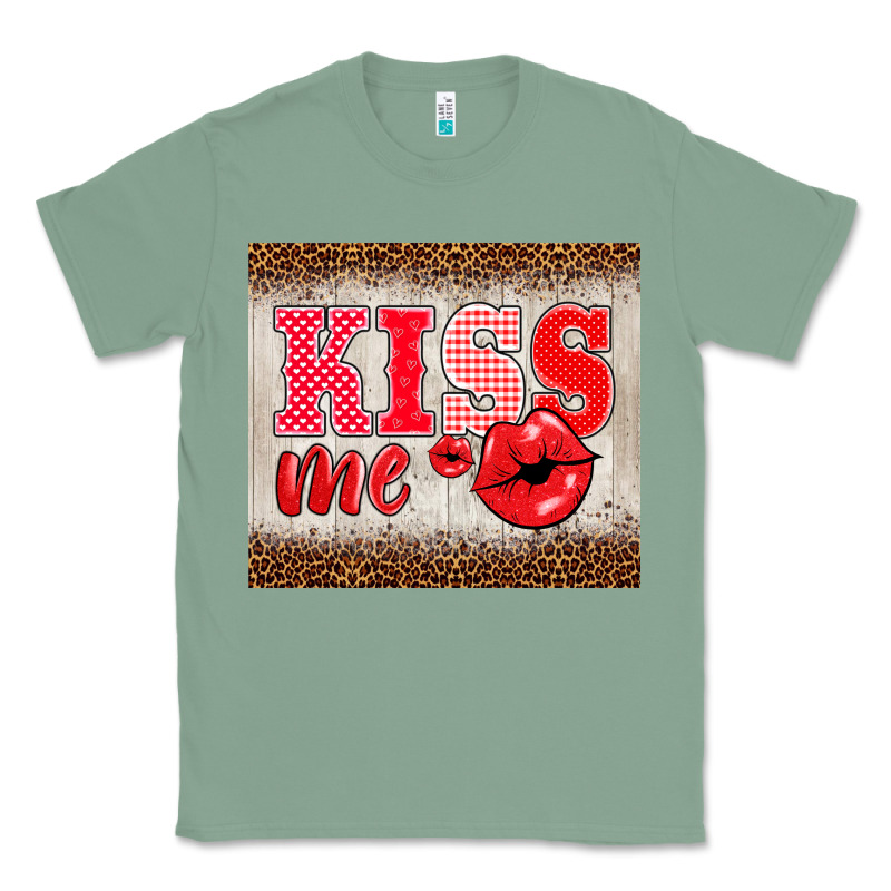Valentine's Day Kiss Me Classic Tee by BarkalooDesign | Teevron