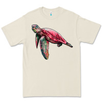 Bone sea turtle pink glitter Premium Tee - Artiststas