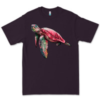 Plum sea turtle pink glitter Premium Tee - Artiststas
