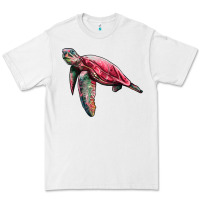 White sea turtle pink glitter Premium Tee - Artiststas