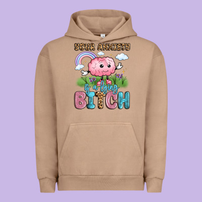 Your Anxiety Is A Lying Bitch Urban Hoodie Designed By Lillyallendesigns