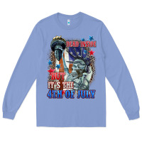 Colony Blue Dead inside but it's the 4th of July Long Sleeve Tee - CowGirlArtShop