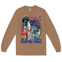 Toasted Coconut Dead inside but it's the 4th of July Long Sleeve Tee - CowGirlArtShop