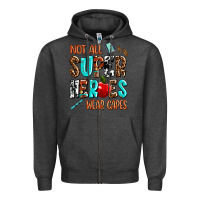 Charcoal Heather not all super heroes wear capes Zipper Hoodie - AdoDesignShop