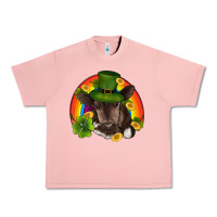 Salmon st patricks day baby cow shamrock rainbow gold Urban Heavy Tee - RanaPortraitStore