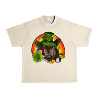 Sandshell st patricks day baby cow shamrock rainbow gold Urban Heavy Tee - RanaPortraitStore