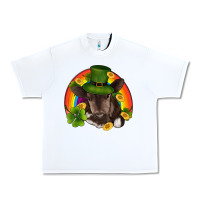 White st patricks day baby cow shamrock rainbow gold Urban Heavy Tee - RanaPortraitStore