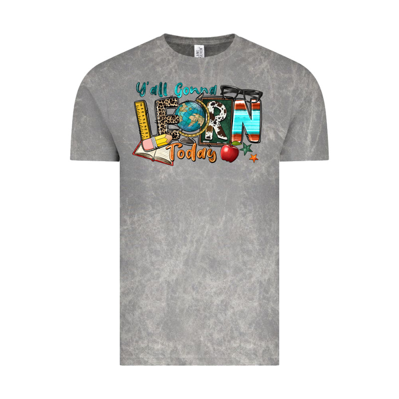 Y'all Gonna Learn Today Vintage Tee by Zillion Design Studio | Teevron