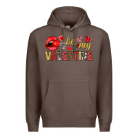 Coffee be my valentine Premium Hoodie - NancyCooperArtShop