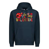 Navy be my valentine Premium Hoodie - NancyCooperArtShop