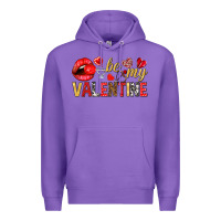 Purple be my valentine Premium Hoodie - NancyCooperArtShop