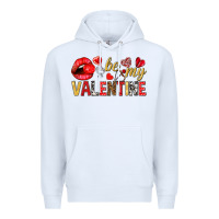 White be my valentine Premium Hoodie - NancyCooperArtShop