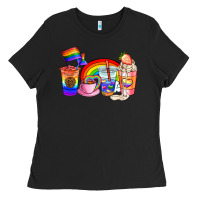 Black pride coffee cups Ladies Tee - AdoDesignShop
