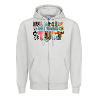 Dove Grey busy doing cool teacher stuff Zipper Hoodie - AdoDesignShop